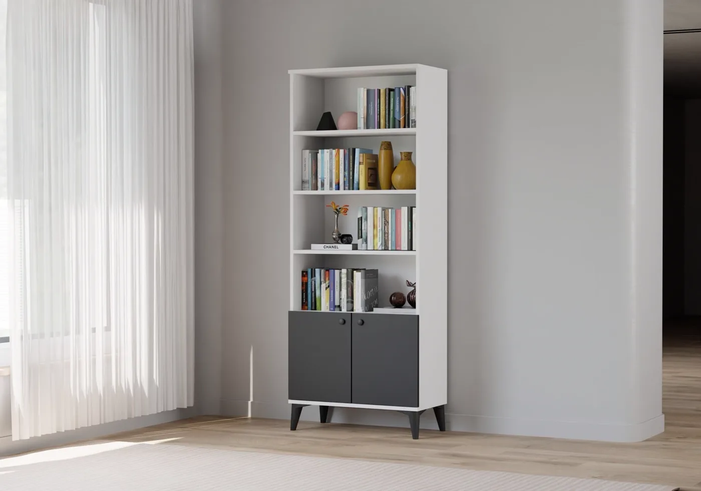 Tire Bookcase - White TN0422