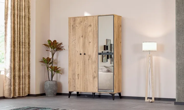 Tire 3-Door Wardrobe - Atlantic Pine TN0419