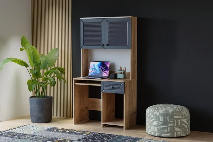 Vera Naz Desk - Atlantic Pine / Anthracite TN0374