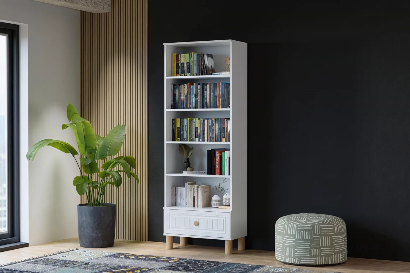 Vera Bohem Bookcase - White TN0341
