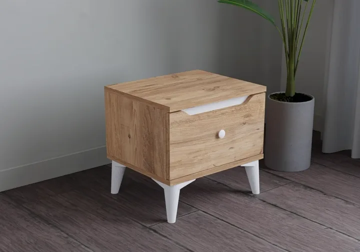 Carina Bedside Cabinet - Atlantic Pine TN0336