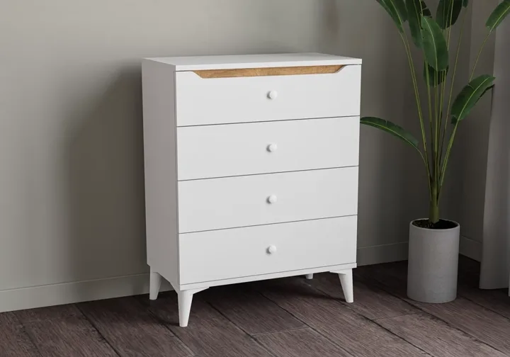 Carina Chest of Drawers - White TN0327