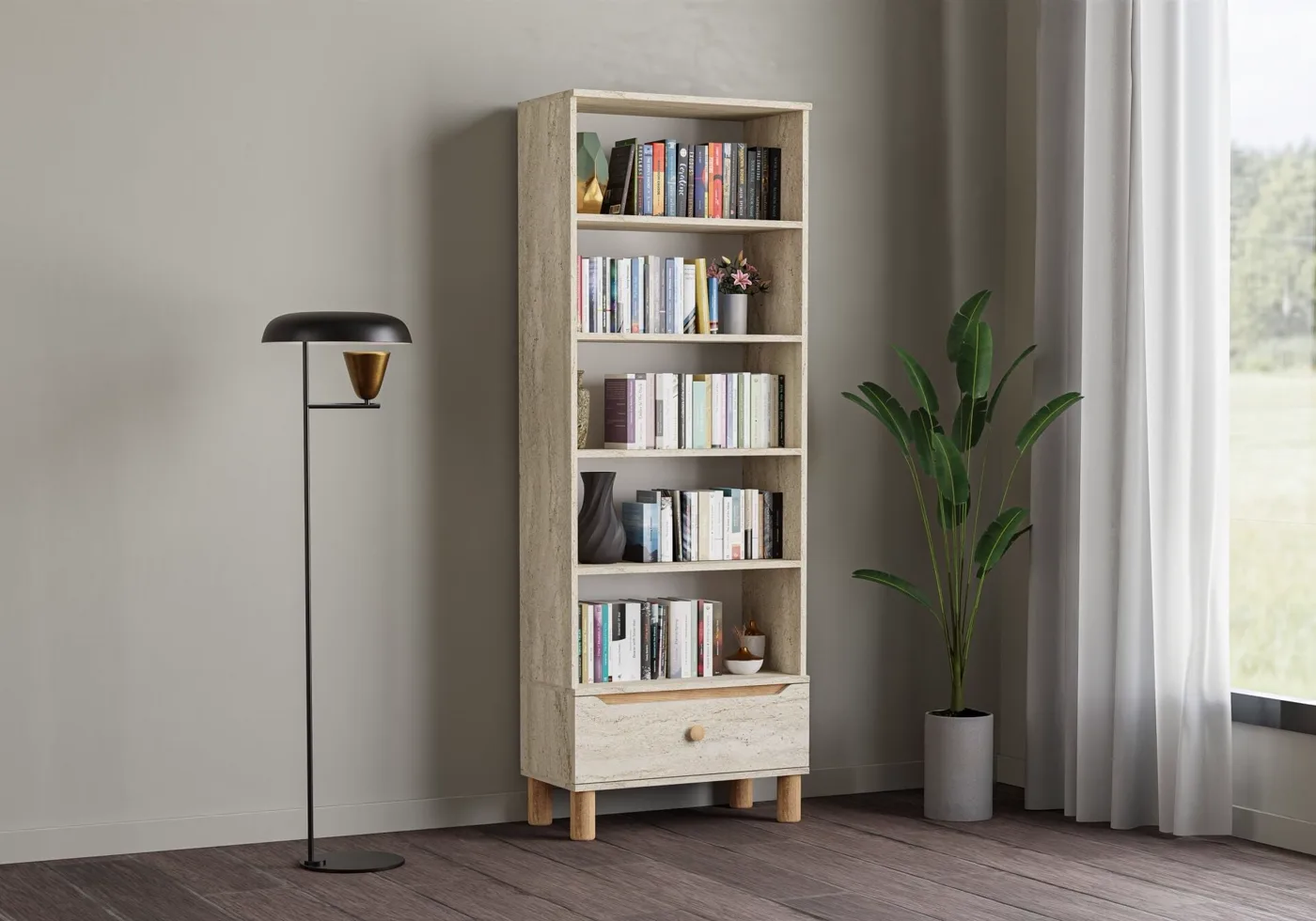 Carina Teenager's Room Set - Travertine TN0313