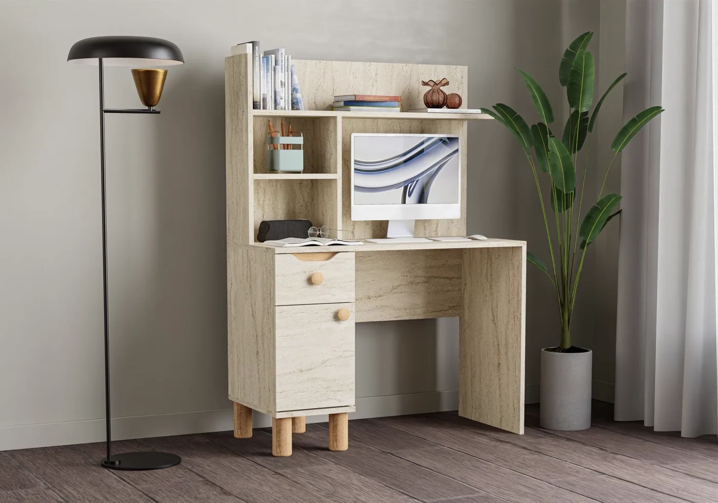 Carina Teenager's Room Set - Travertine TN0313