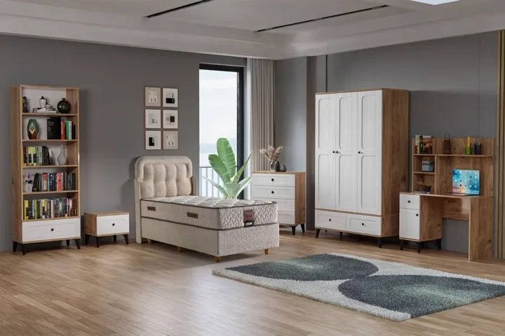 Carina Vintage Teenager's Room Set - Atlantic Pine / White TN0305
