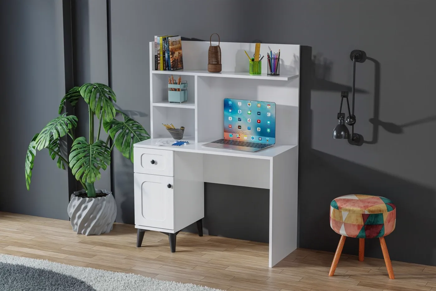 Carina Vintage Teenage Room Set - White TN0289