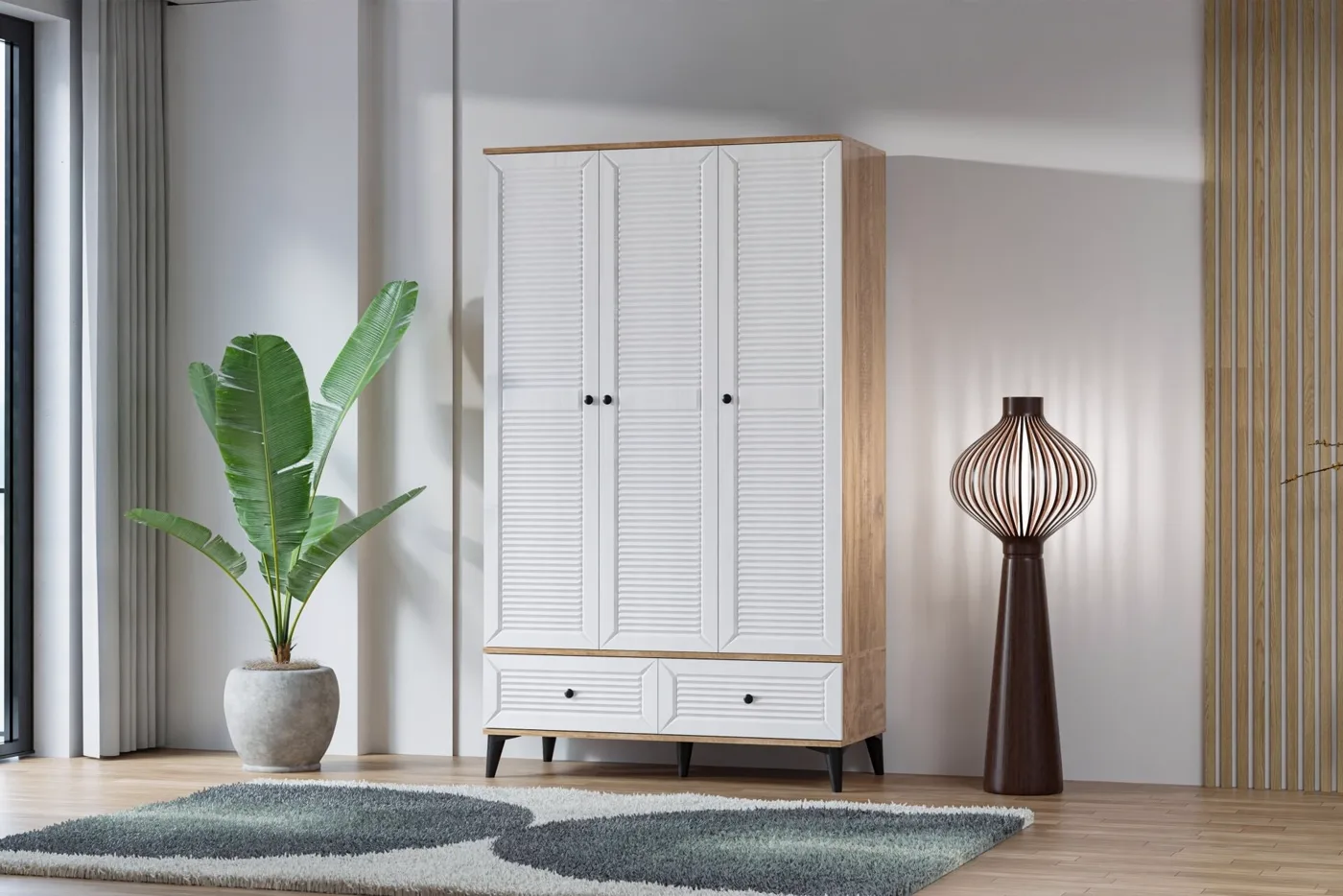 Carina Naz Teenage Room Set - Atlantic Pine / White TN0281