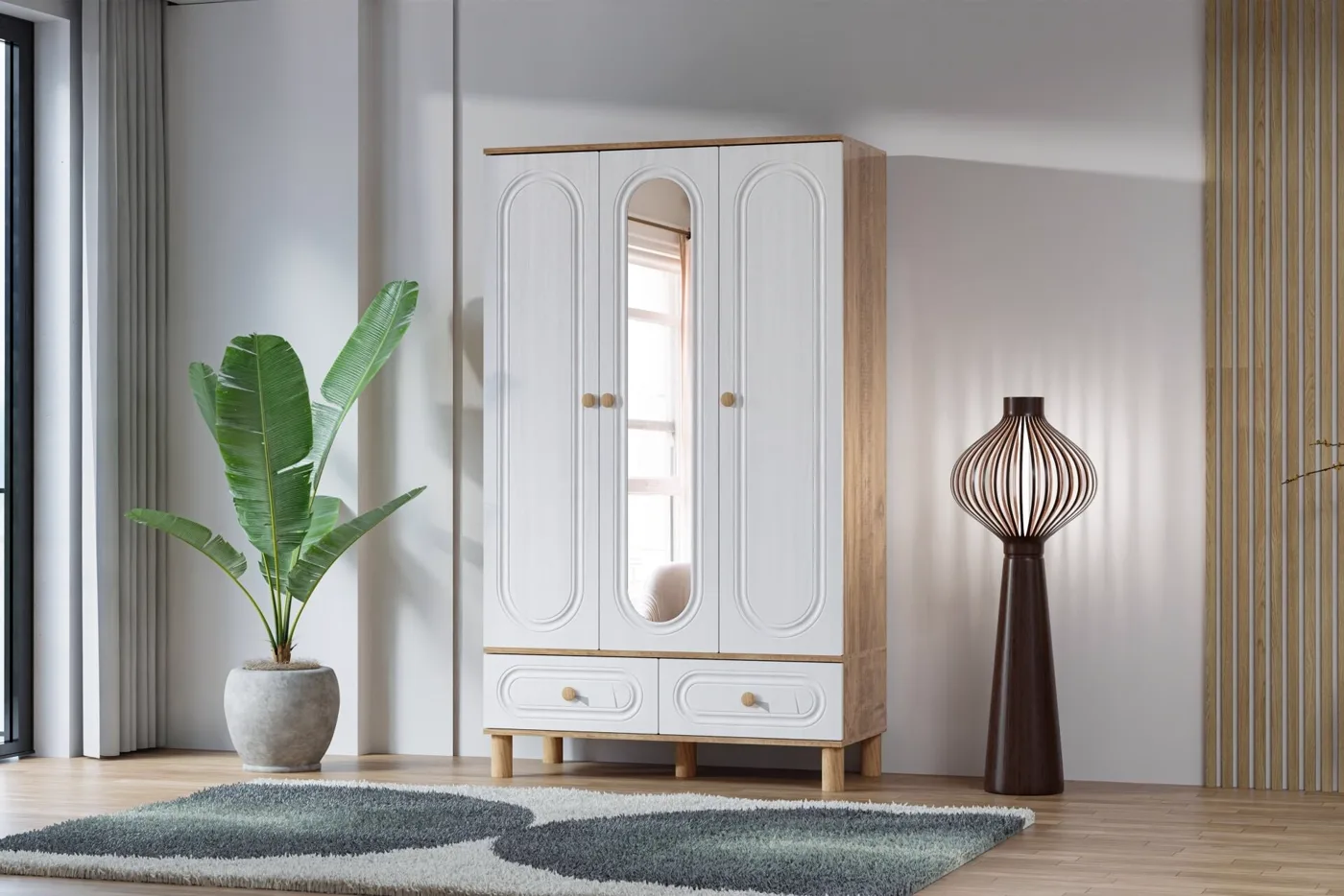 Carina Bohem Jugendzimmer-Set - Atlantik-Kiefer / Weiß TN0257