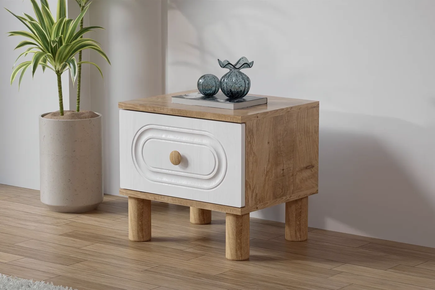 Carina Bohem Jugendzimmer-Set - Atlantik-Kiefer / Weiß TN0257