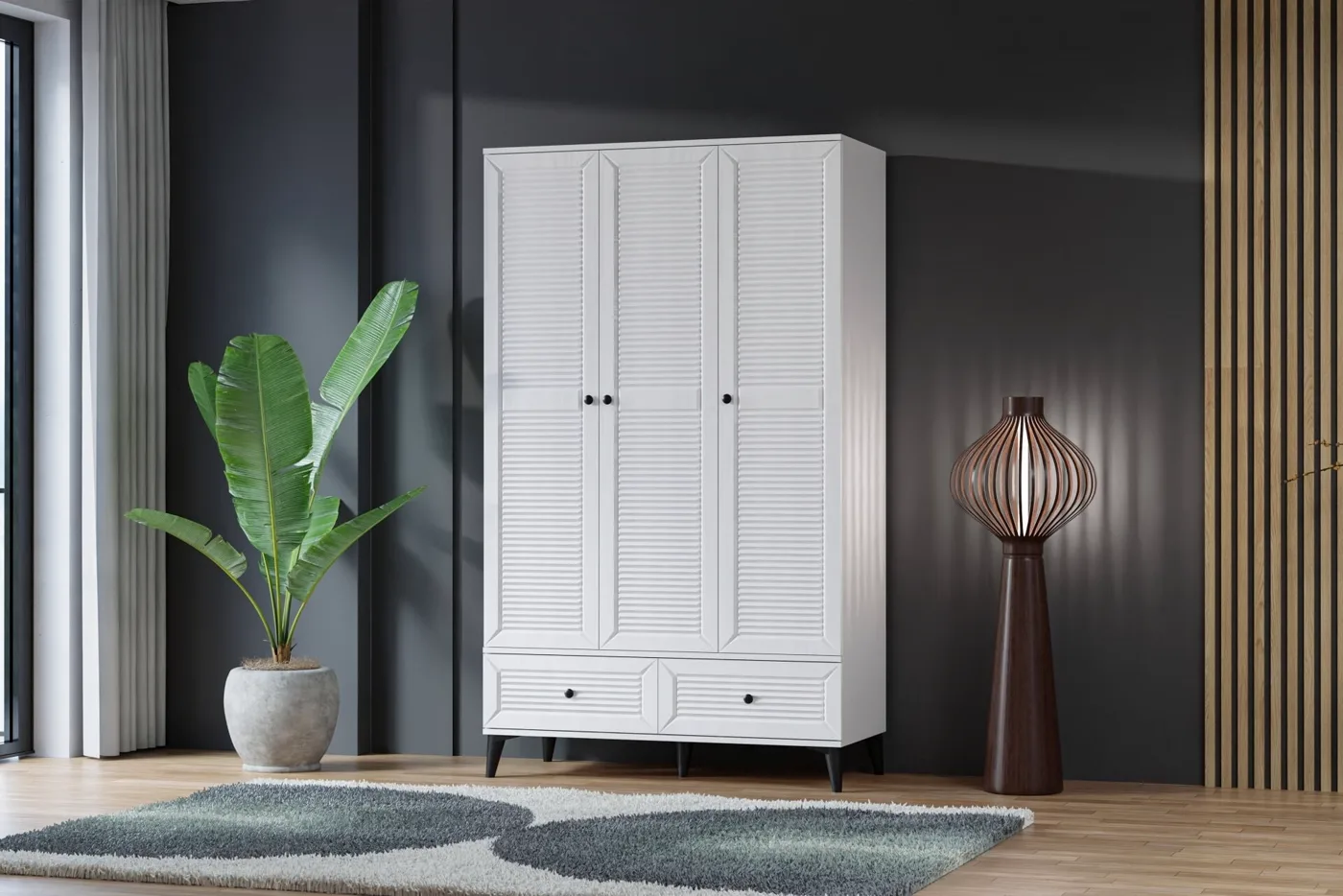 Carina Naz Youth Room Set - White TN0265