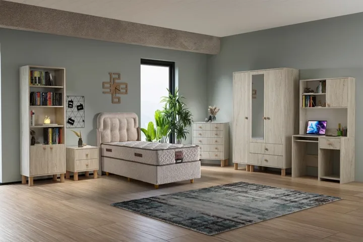 Vera Youth Room Set - Travertine TN0407