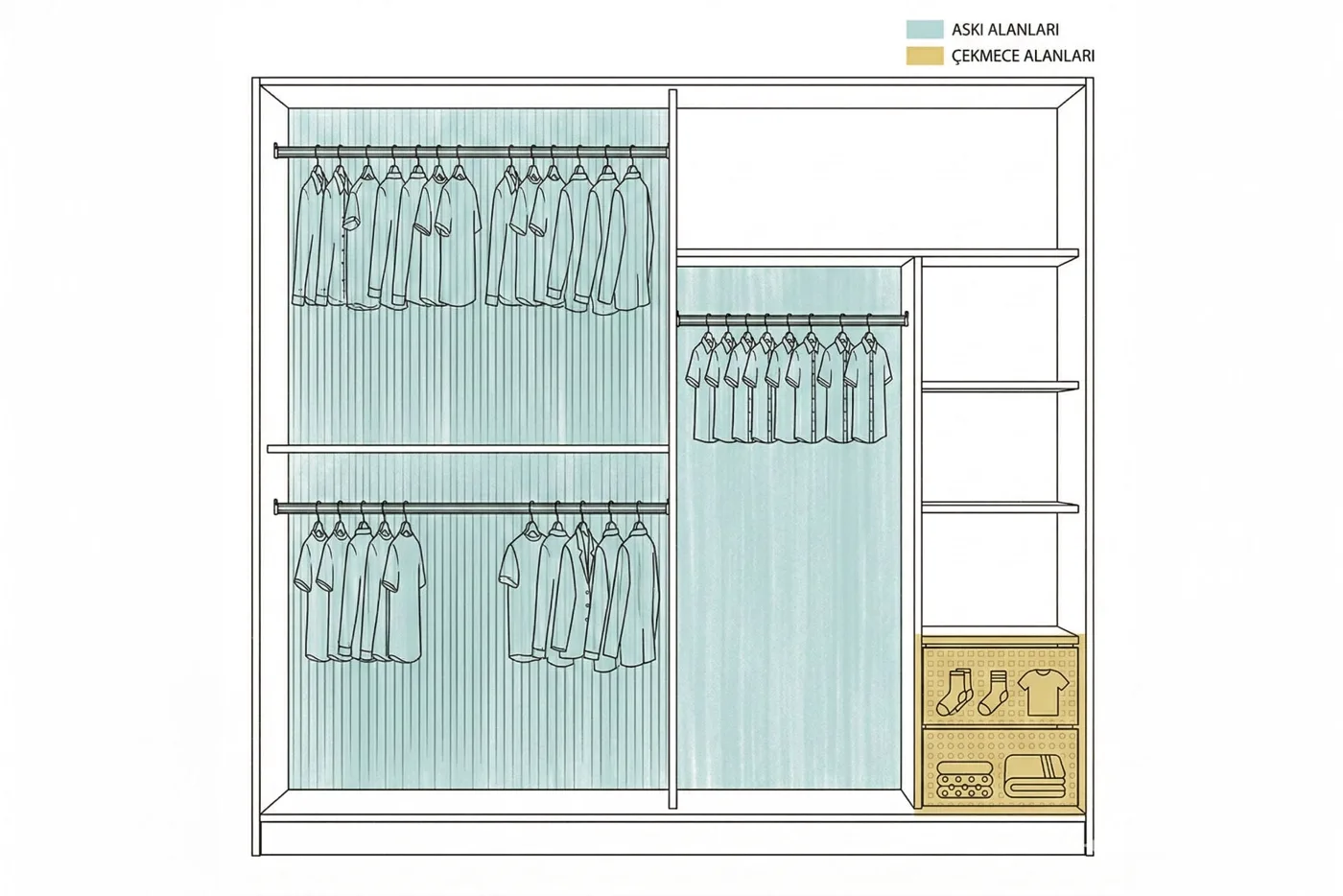 Can Sliding Door Wardrobe - Atlantic Pine TN0445B