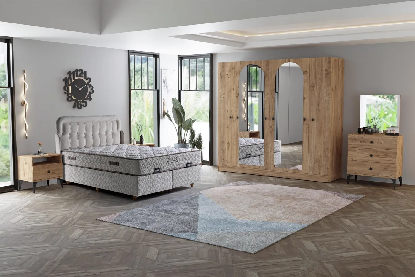 Melisa Bedroom Set - Atlantic Pine TN0201
