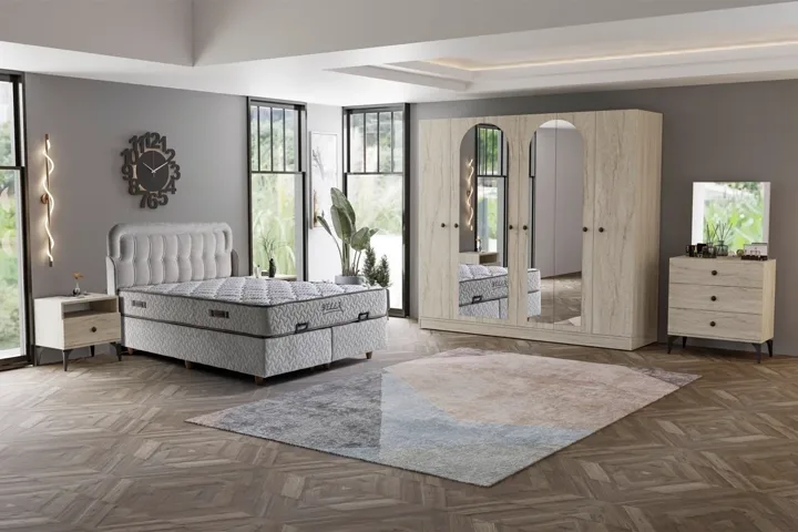 Melisa Bedroom Set - Travertine TN0206