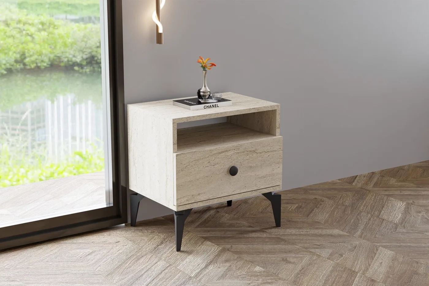 Melisa Bedroom Set - Travertine TN0206