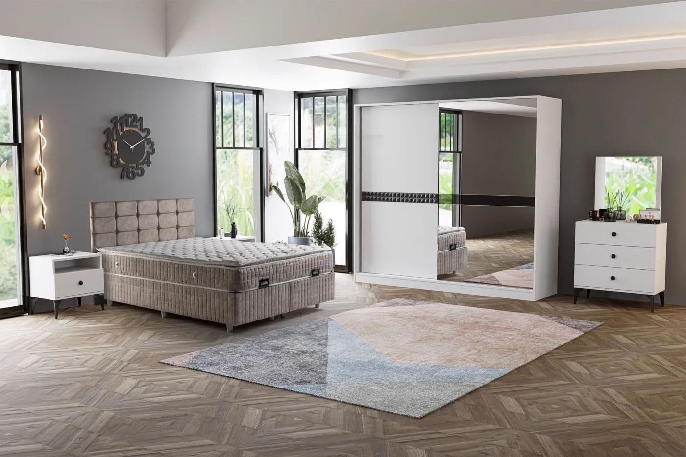 Can Bedroom Set - White TN0211