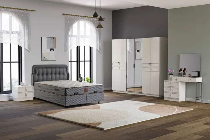 Lotus Bedroom Set 100% MDF - Sandstone TN0191