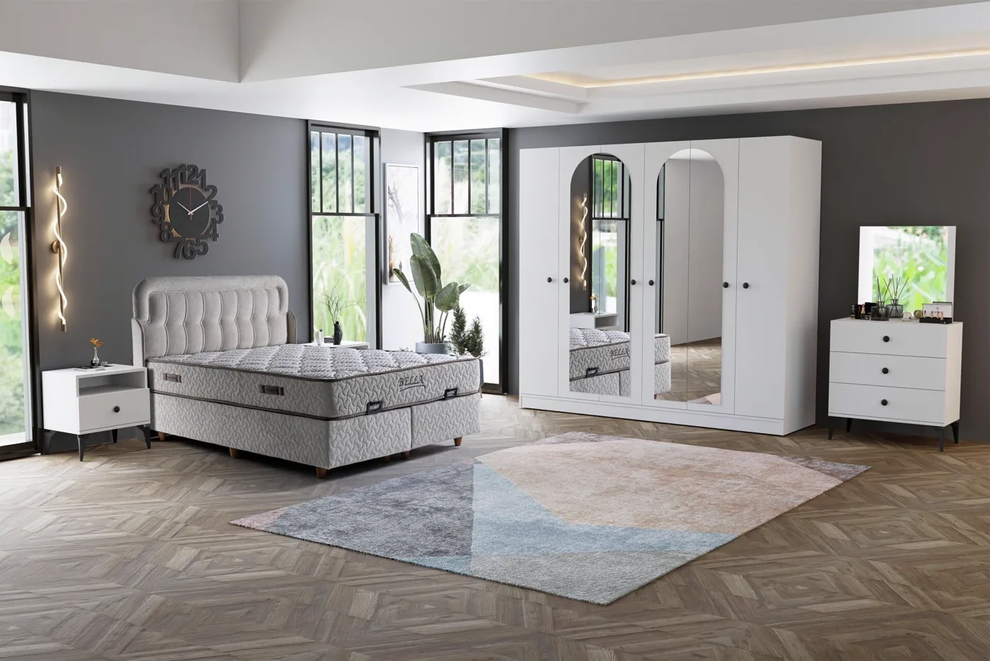 Melisa Bedroom Set - White TN0196