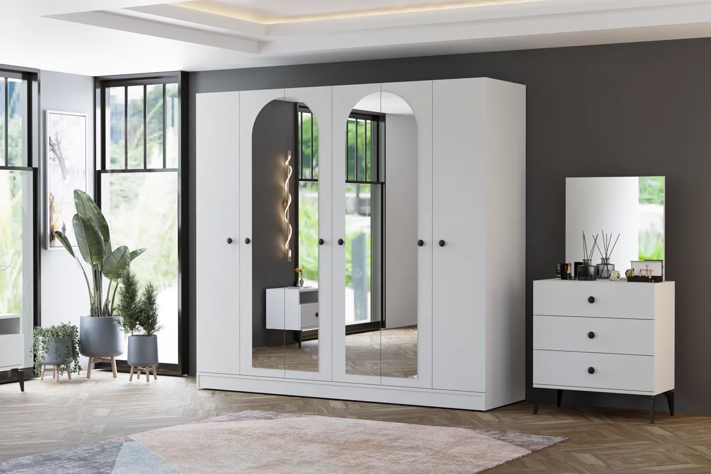 Melisa Bedroom Set - White TN0196