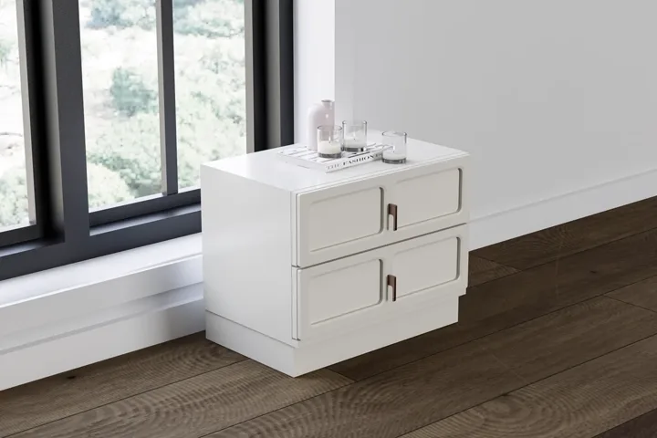 Lotus Bedside Table - Sandstone TN0194