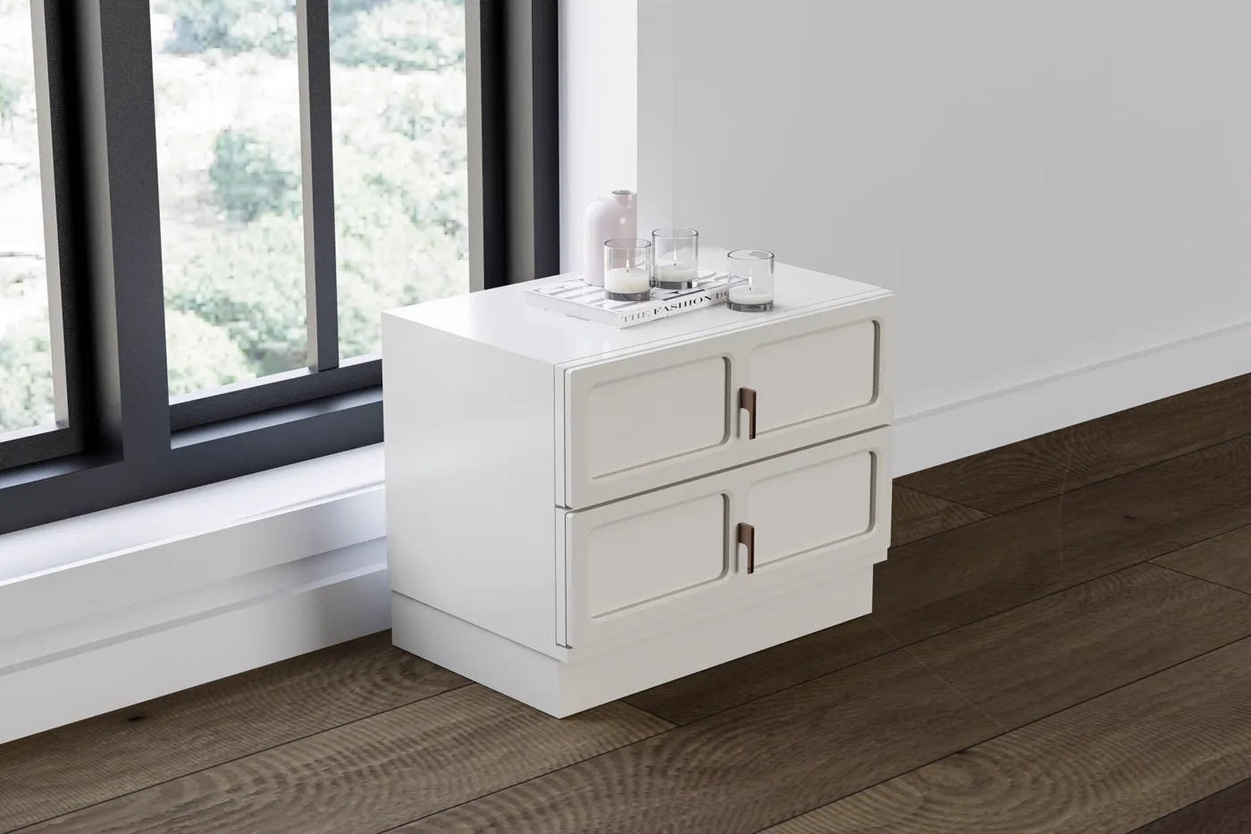 Lotus Bedside Table - Sandstone TN0194
