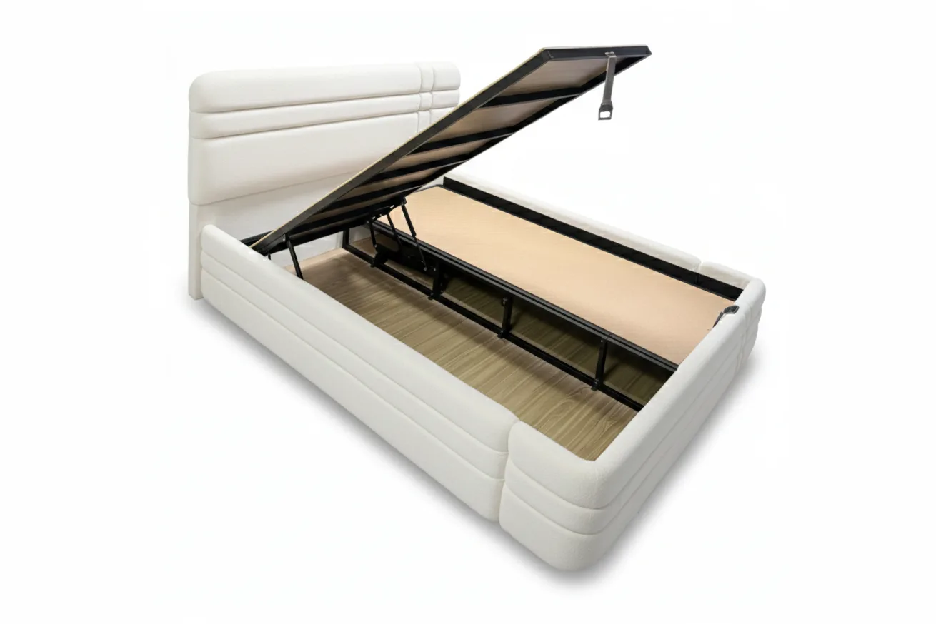 Royal White 180 x 200 Double Divan Base and Headboard Set PV1322