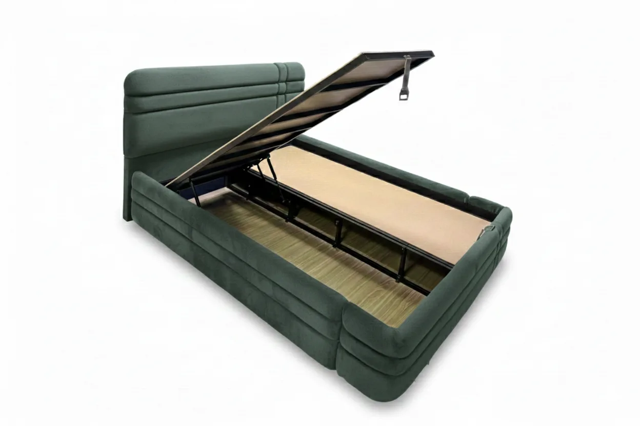 Royal Green 180 x 200 Double Divan Base, Headboard Set PV1321
