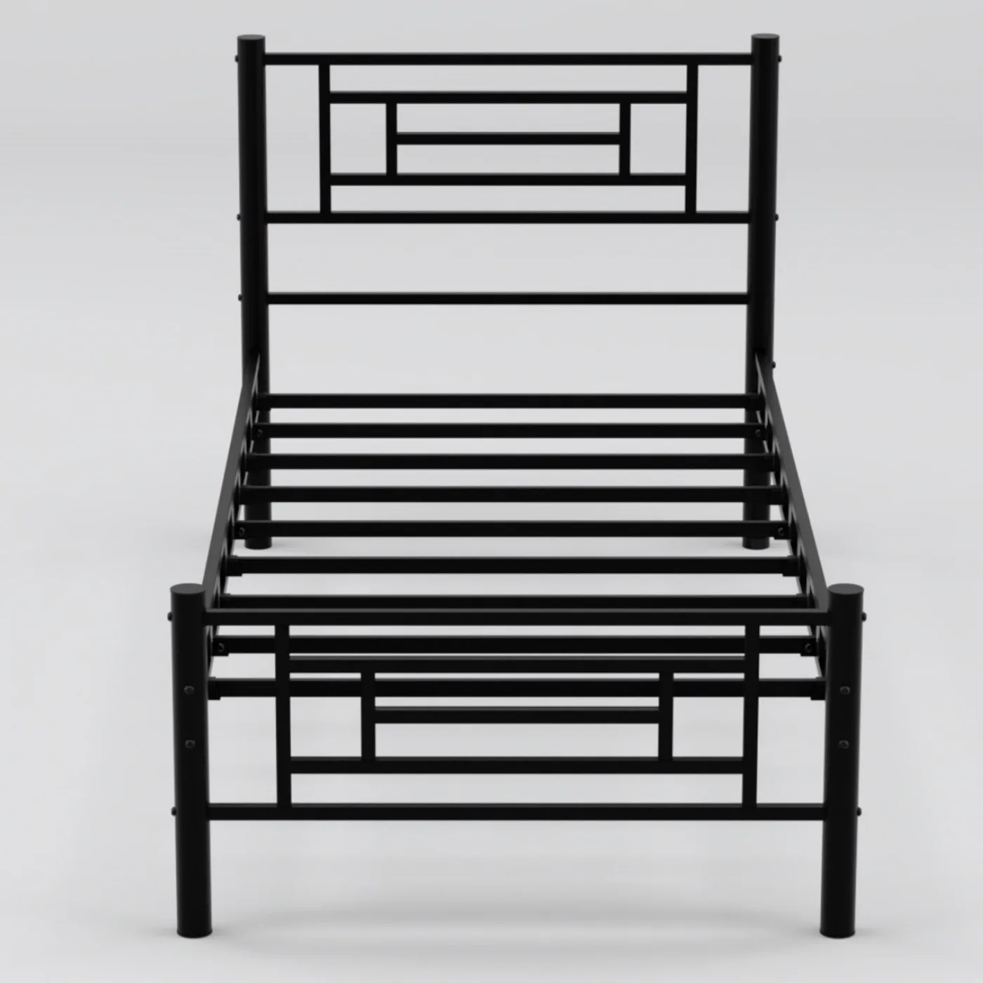 Agora Single Metal Bedstead 90x190 Black