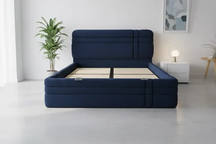 Royal Navy 160 x 200 Double Divan Base, Headboard Set PV1320