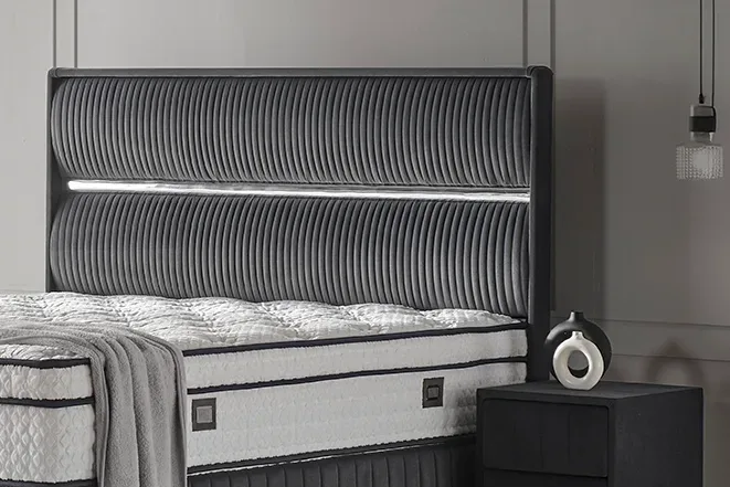 Silver 160cm Double Headboard