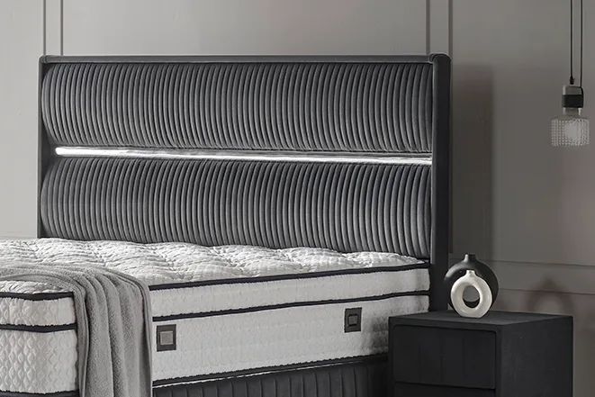Silver 160cm Double Headboard