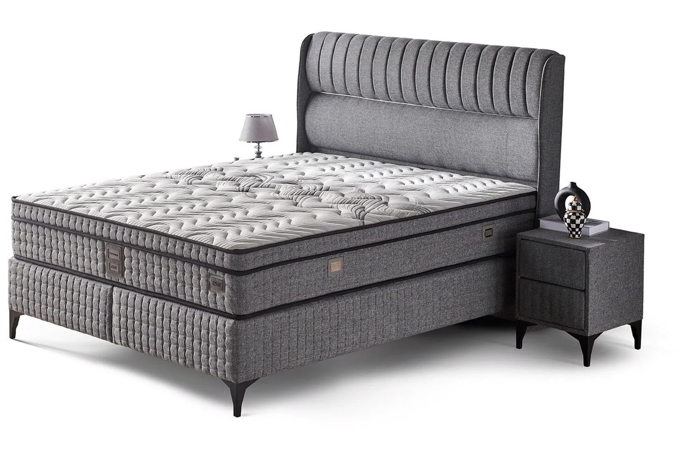 Victoria 150x200 Çift Kişilik Yatak, Baza, Başlık Seti