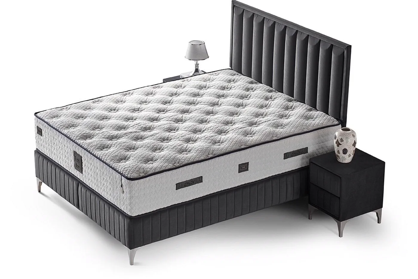 Still 100x200 Single Mattress, Divan Base, Headboard Set