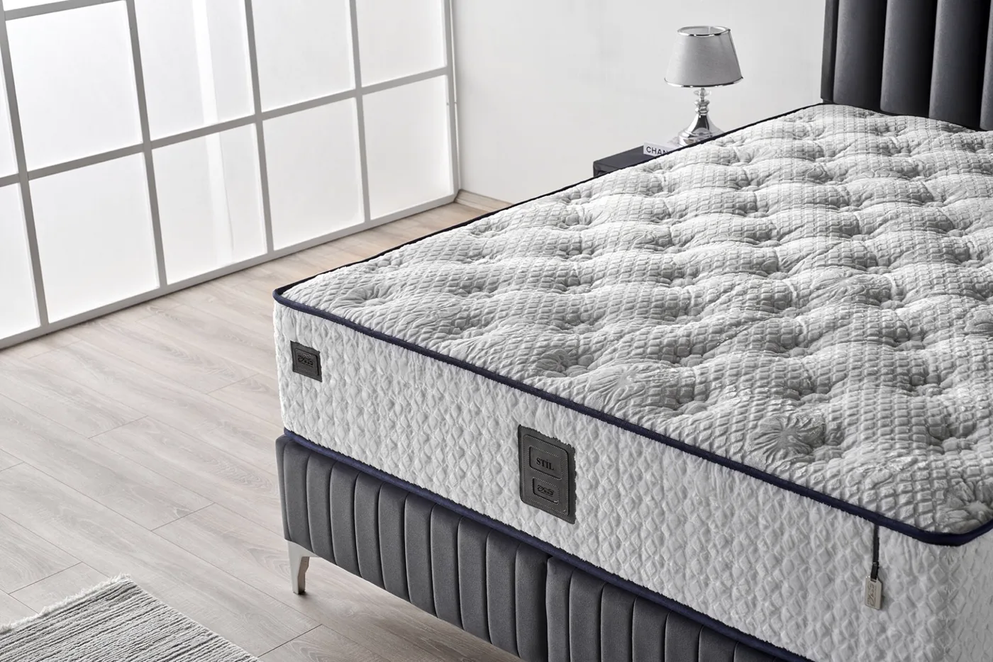 Still 100x200 Single Mattress, Divan Base, Headboard Set