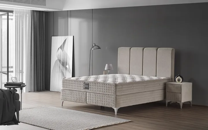 Hera 140x190 Double Mattress, Divan Base, Headboard Set
