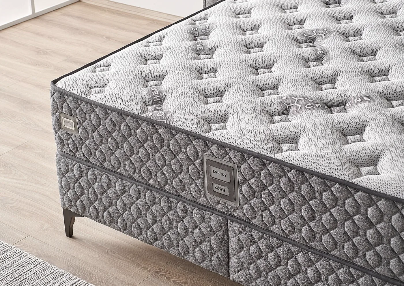 Energy 160x200 Double Mattress, Divan Base, Headboard Set