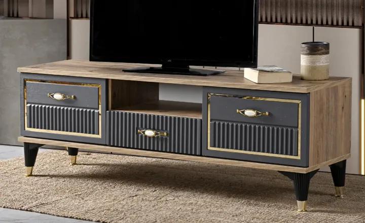 Sahin Atlantic Pine-Anthracite TV Unit TN0344
