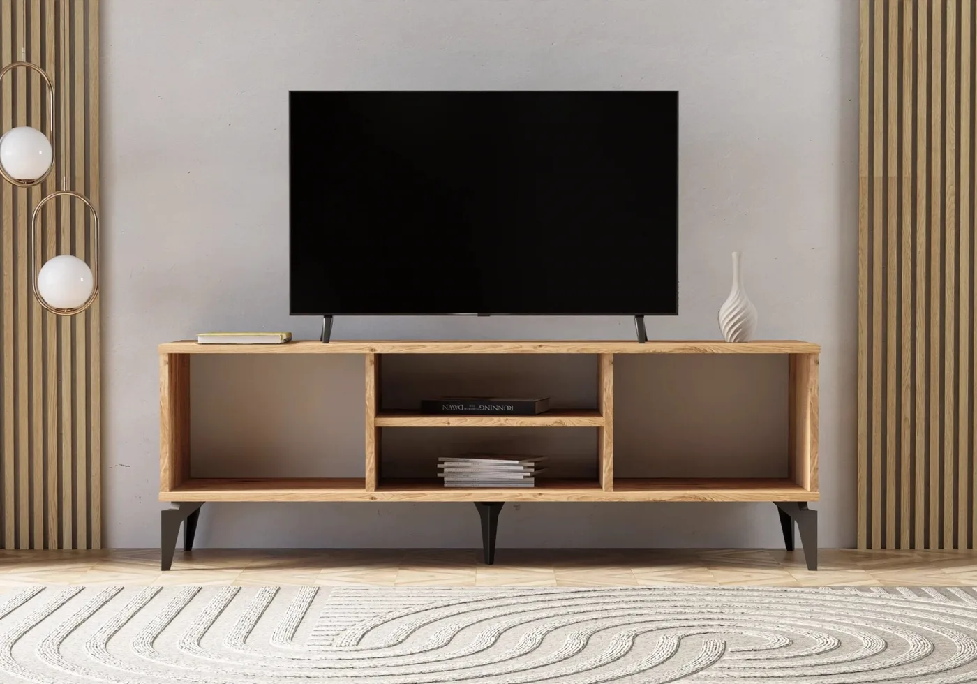 Karya Atlantic Pine-Walnut TV Unit TN0327