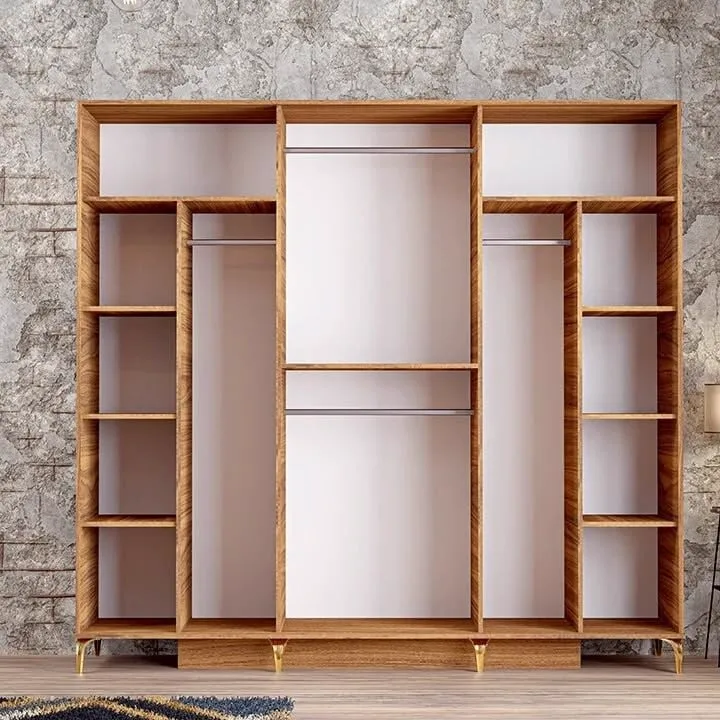 Vintage Walnut-White Wardrobe TN0145