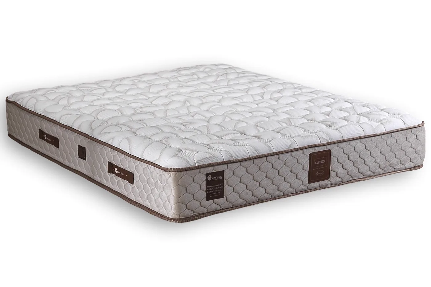 Latex 180x200 Double Mattress, Divan Base & Headboard Set PV1415