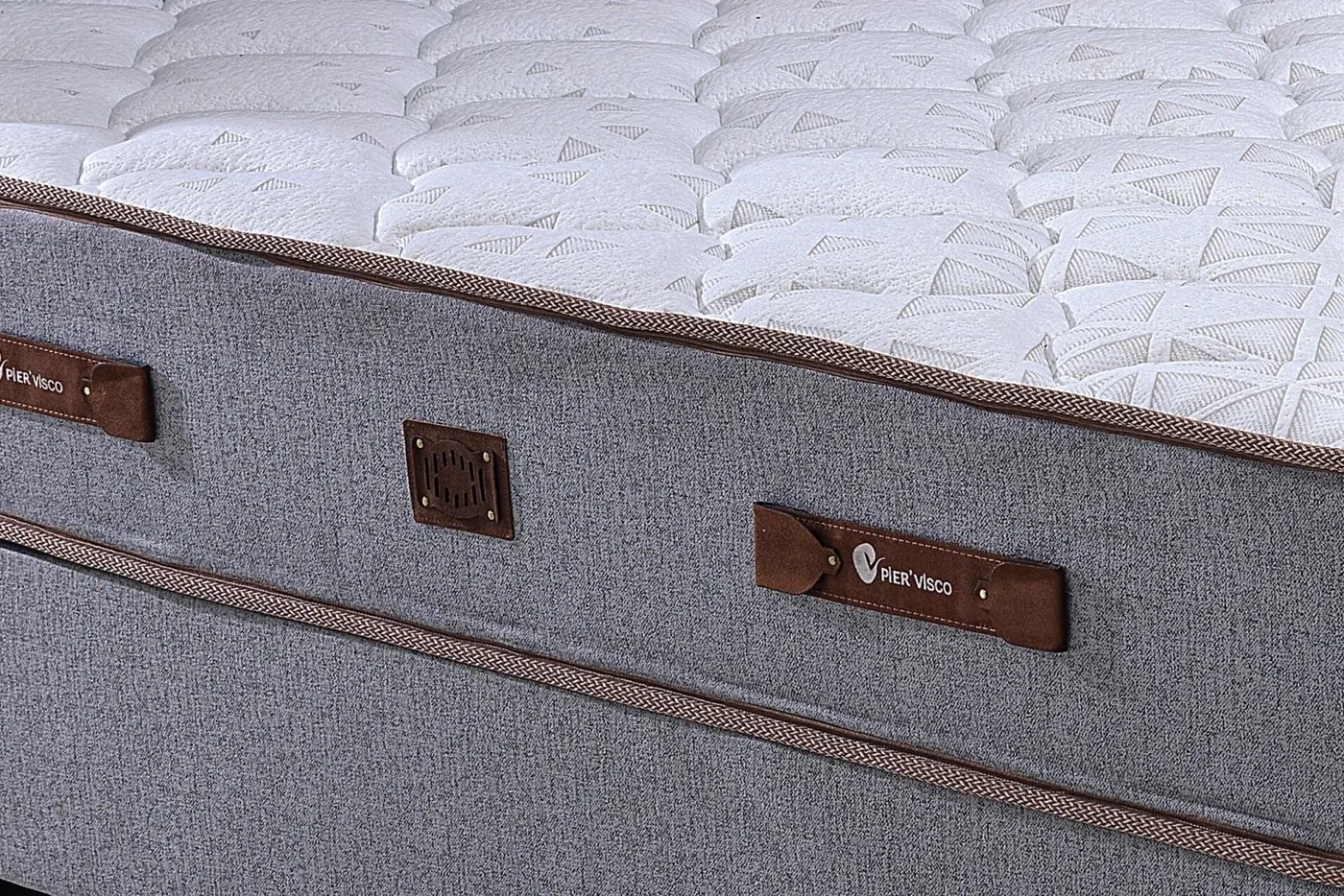 Pier 200x200 Double Mattress, Divan Base & Headboard Set PV1406