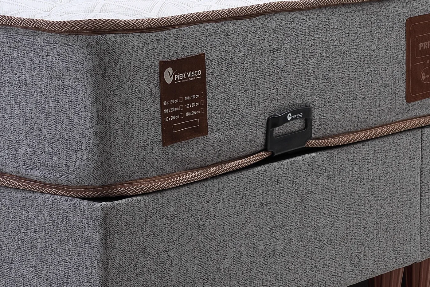 Pier 200x200 Double Mattress, Divan Base & Headboard Set PV1406