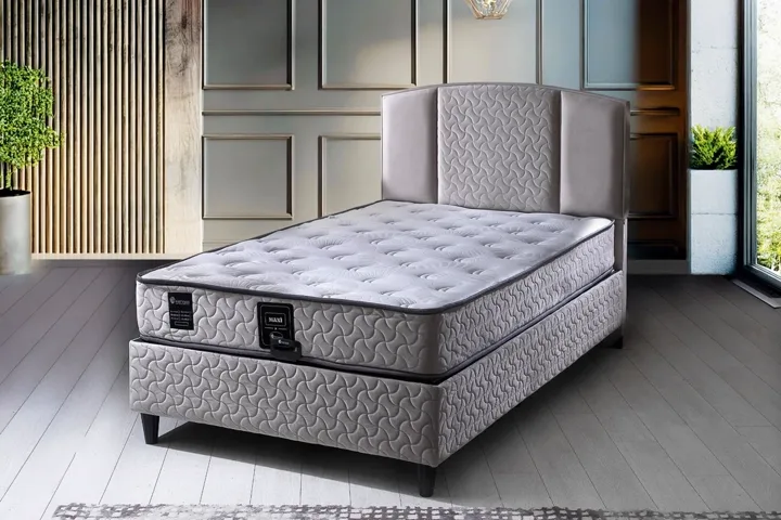 Maxi 90x190 Single Mattress, Divan Base & Headboard Set PV1402
