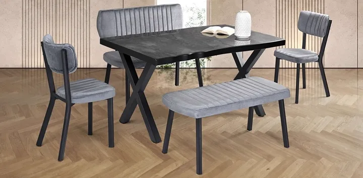 Table, Chair & Bench Set GKR1046