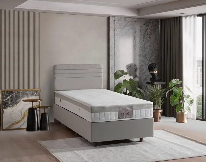 Polo Grey 120x200 Single Divan Base MBL1225