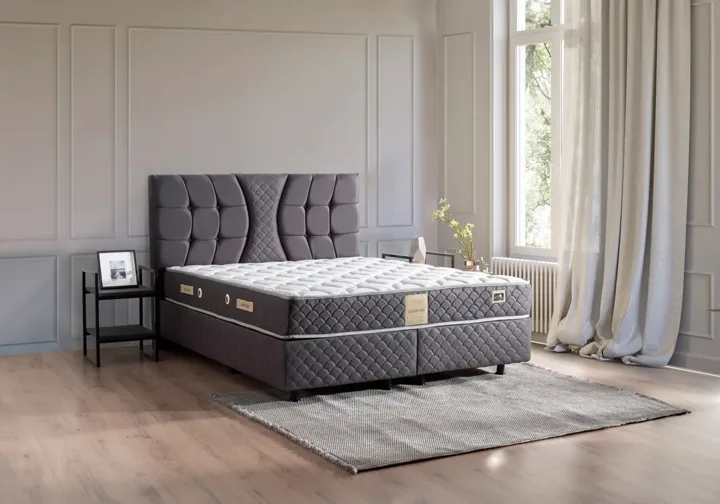 Kiamond Anthracite 150x200 Double Divan Base MBL1220