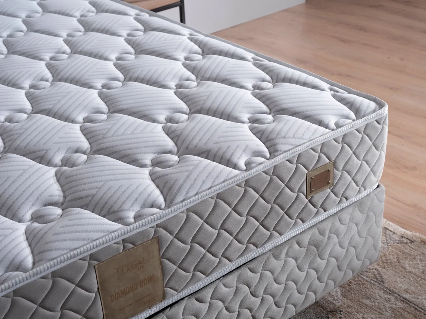 Kiamond Grey 150x200 Double Mattress MBL1121