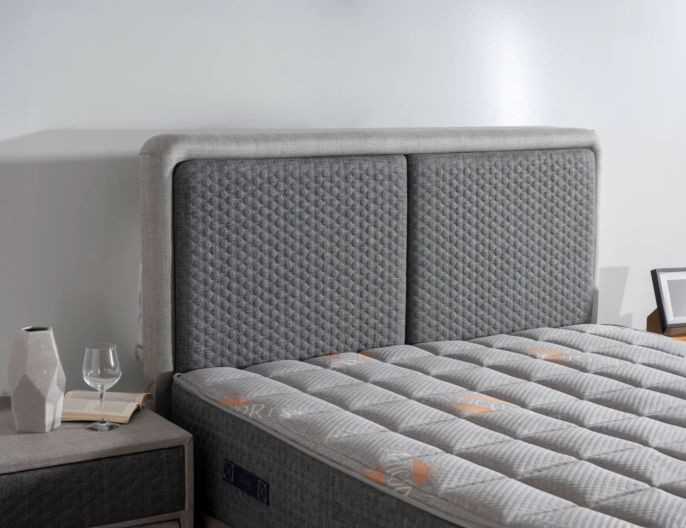 Rest Time 150x200 Double Mattress, Divan Base & Headboard Set MBL1026