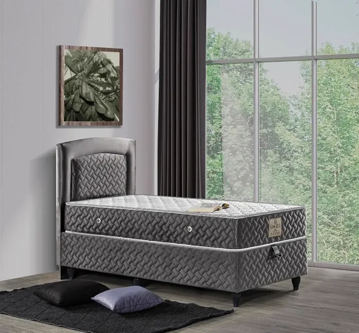 Inci 90X200 Single Mattress, Divan Base, Headboard Set EY2011
