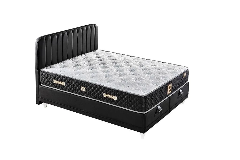 Borjan 90X190 Single Mattress, Divan Base, Headboard Set EY2008